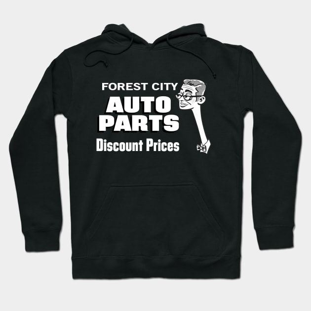 Forest City Auto Parts Hoodie by carcinojen